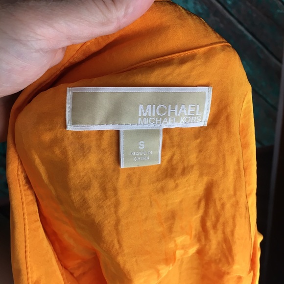 Michael Kors Bright Orange Blouse - Picture 2 of 8